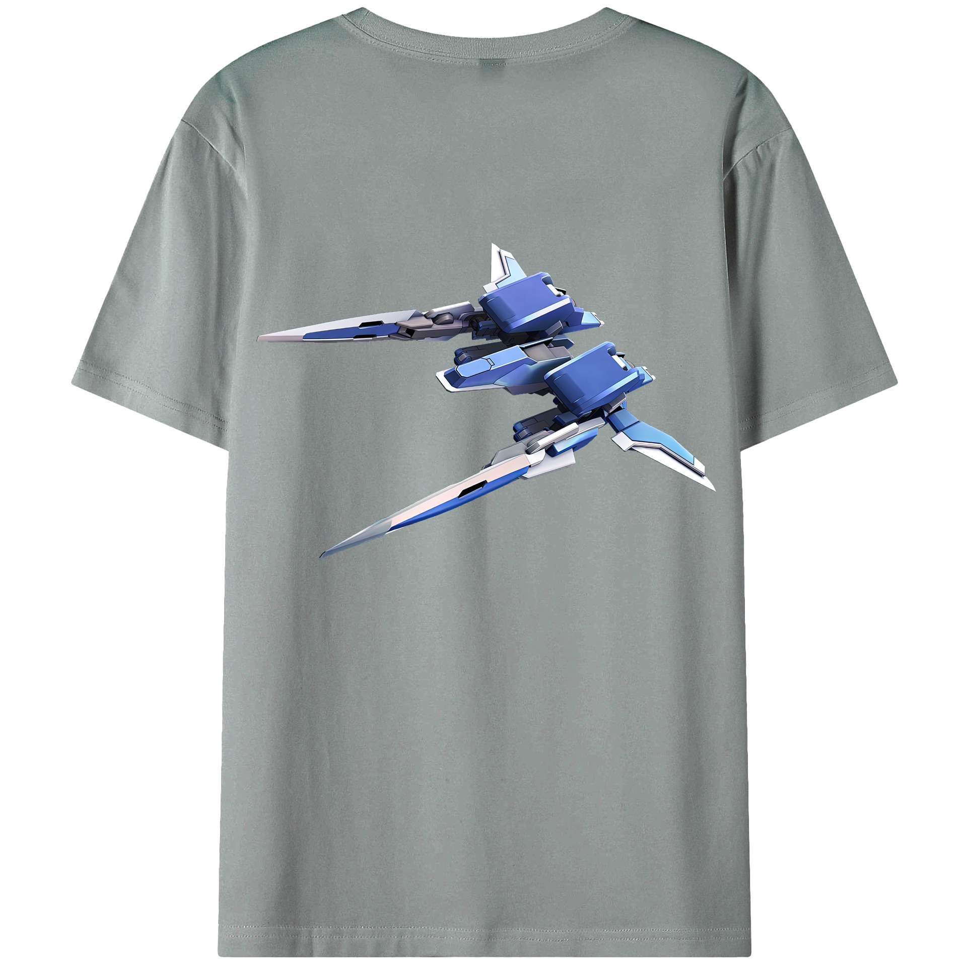 （画像用） 機動戦士ガンダム Mobile Suit Gundam 綿100％ メンズ半袖Tシャツ（バックプリント） 通気性